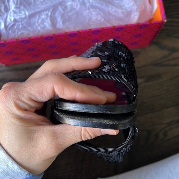 TORY BURCH Carter Reversible Sequin Slides black luxury - Picture 6 of 15